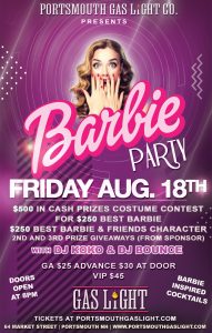 Barbie Party Fri. Aug 18th @ 8pm