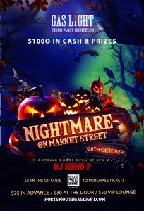 Nightmare on Market Street, 28th Oct. at 8pm
